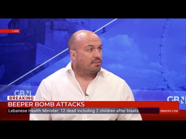 Andrew Fox in conversation with GB News on the beeper bomb attacks in Beirut