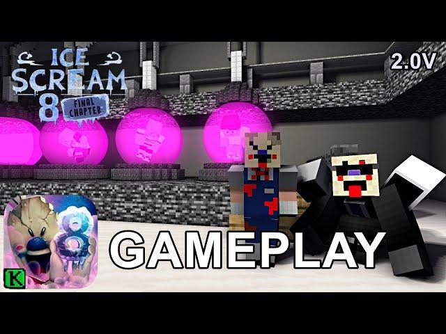 ICE SCREAM 8 TRUE ENDING MINECRAFT GAMEPLAY