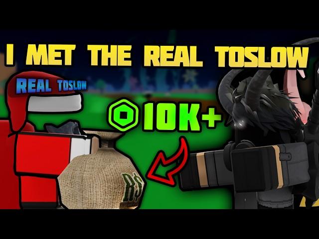 How I Met REAL ToSlow and Gained 10,000$ Robux | Blox Fruits