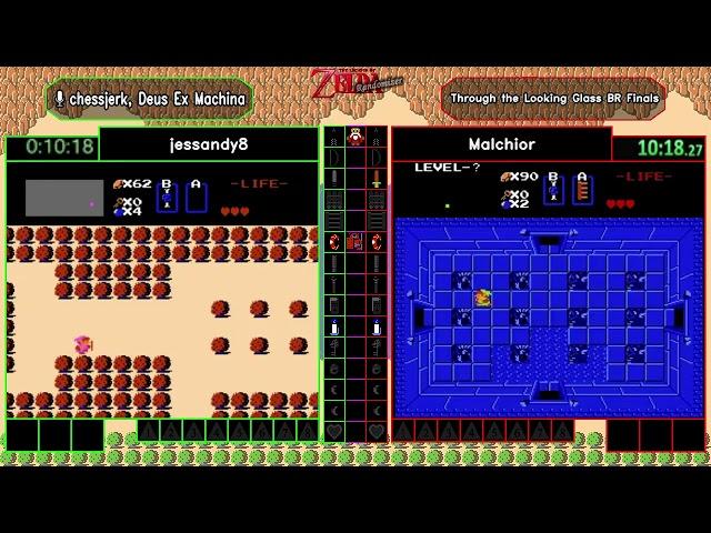 jessandy8 vs Malchior. Through the Looking Glass BR Finals. Zelda 1 Randomizer