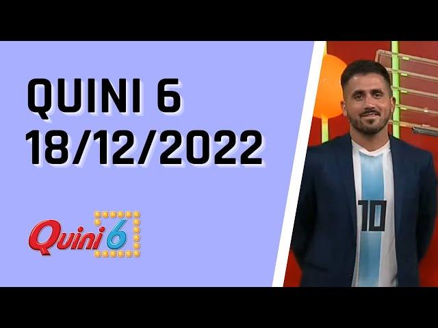 Quini 6 en vivo 18/12/2022 / Resultados del sorteo quini 6 del Domingo 18 de diciembre del 2022