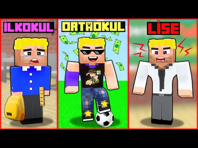 EFEKAN'S LIFE | PRIMARY SCHOOL - MIDDLE SCHOOL - HIGH SCHOOL  - Minecraft