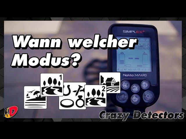 Nokta Makro Simplex - Wann welcher Modus? Feld | Park | Strand | Alle Metalle [Tutorial Deutsch]