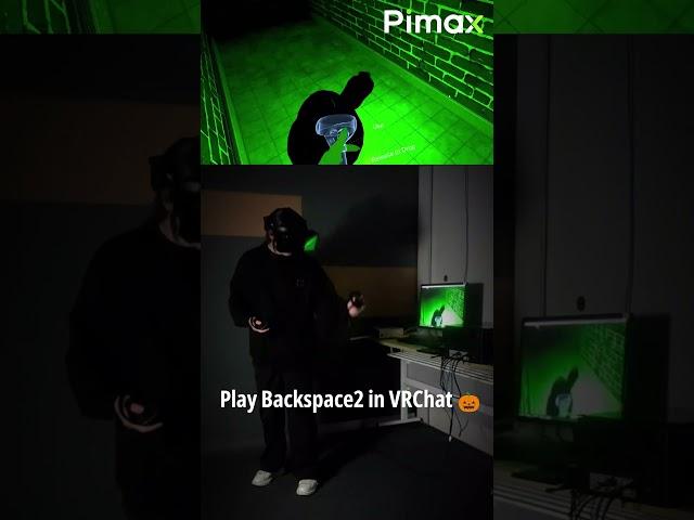 Backspace 2 map in #VRChat. A bit spooky, very scary. Especially with the #pimaxcrystallight #vr