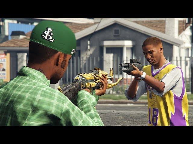 GTA 5 - Gang Missions! (Grove vs Ballas vs Vagos vs Police)