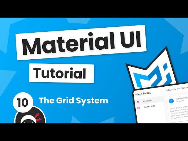 Material UI Tutorial #10 - Grid System