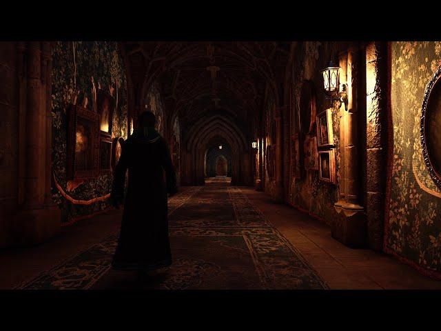 Exploring Hogwarts at Night 4K