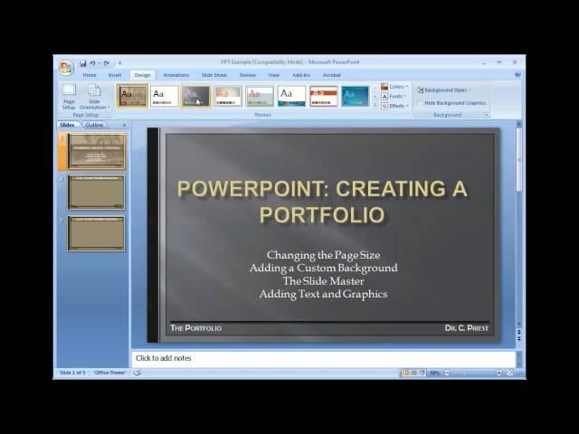 PowerPoint: Introduction w DrCPriest