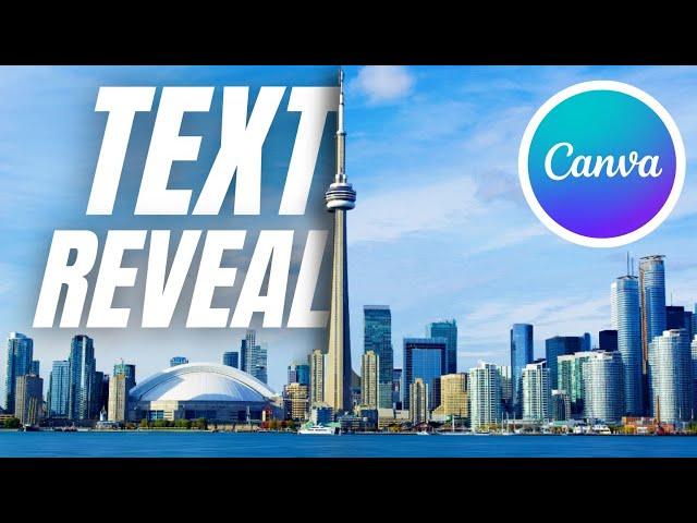 Text Reveal Effect - Canva Tutorial