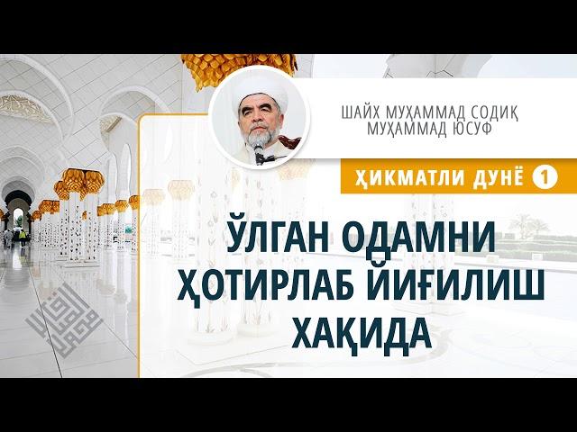 061. Ўлган одамни ҳотирлаб йиғилиш хақида