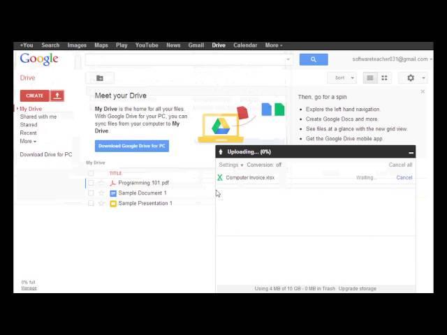 How to Import Excel Sheets to Google Docs : Google User Tips