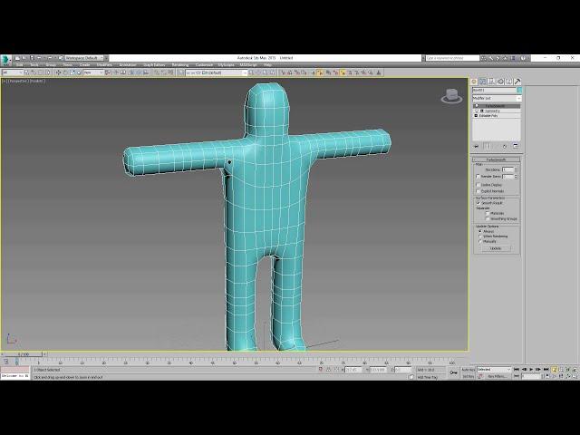 Простейший риггинг и скиннинг персонажа  3dsmax