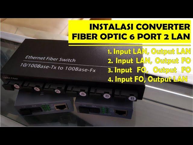 Converter Fiber Optik 6 Port dan 2 LAN, Begini Cara Pasang-Nya