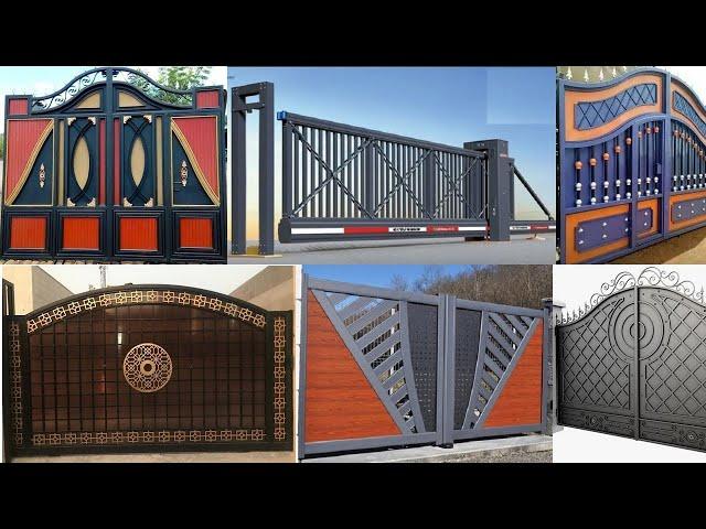 Modern metal fence gate design ideas