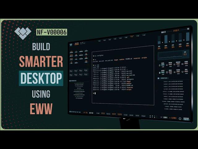 Want Unique Interface For Linux ? Try EWW (Elkowars Wacky Widgets) | NF-V00006