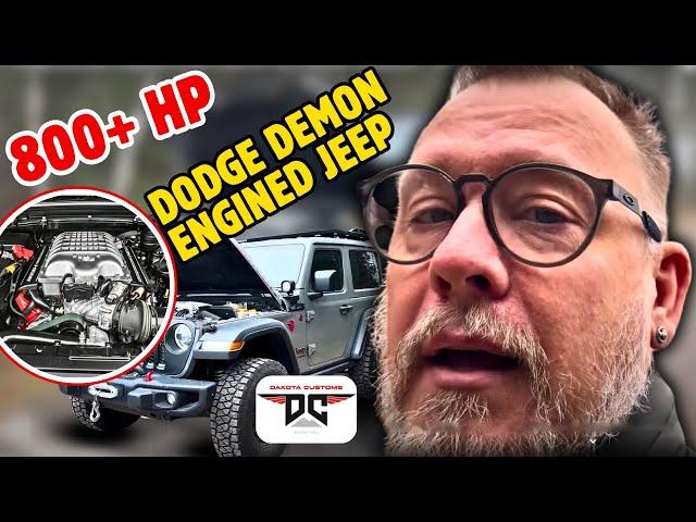 800+ HP Dodge Demon Engined Jeep Rubicon by Dakota Customs – A Beast on the Trails!