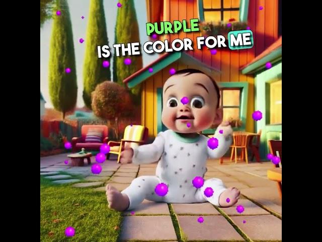 Purple Color Song with Baby Bonk! | Fun and Educational Color Song for Kids