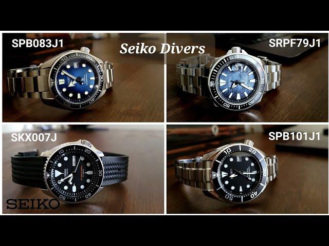 Seiko Diver Comparison - SKX007, SRPF79, SPB083, SPB101