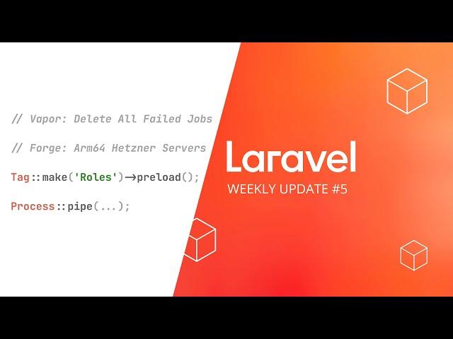 Laravel Weekly Update #5: Process pipelines, preload tags on Nova, and more!