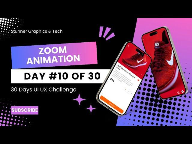 Zoom Animation Figma | UI UX Design Figma | Top Animations Day 10