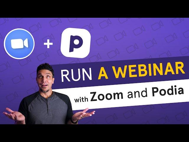 Running a Zoom webinar with Podia