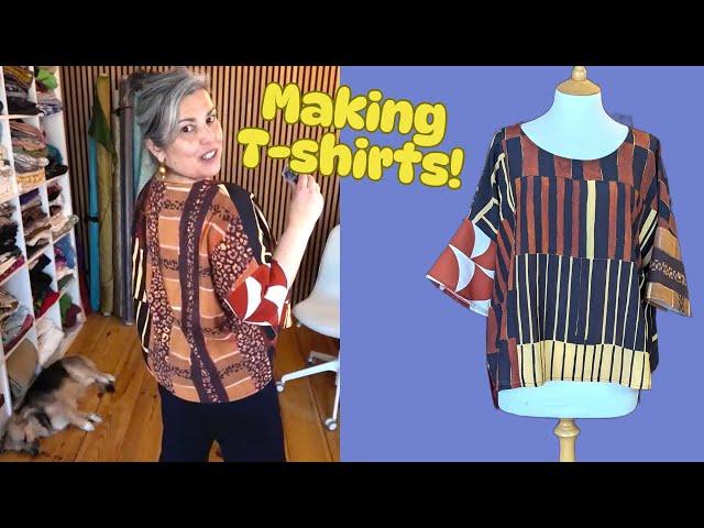 How I am upcycling fabric scraps into a T-shirt, Fabric Scrap challenge!