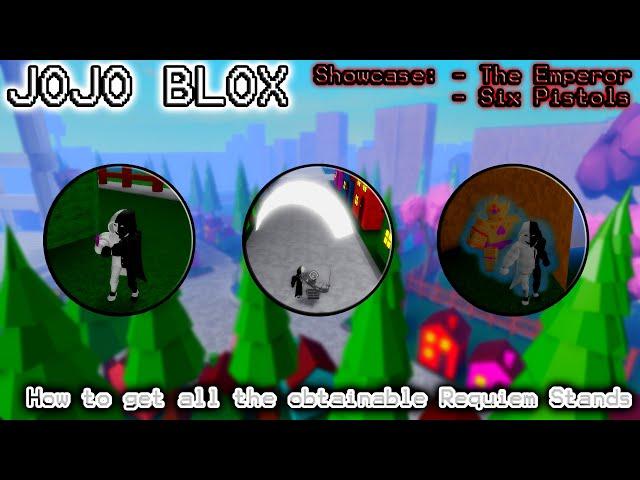 Jojo Blox - How to get all the obtainable Requiem Stands + SC and MR new moves + TE and 6P Showcase