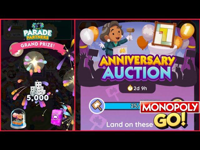 Grand Marshal M New Token Gameplay- Monopoly Go Parade Partner Event Full Complete #monopolygo