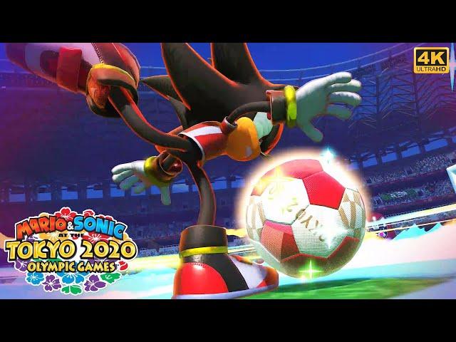 Mario & Sonic at the Tokyo 2020 Olympic Games Football Shadow Vs. Waluigi | 4K