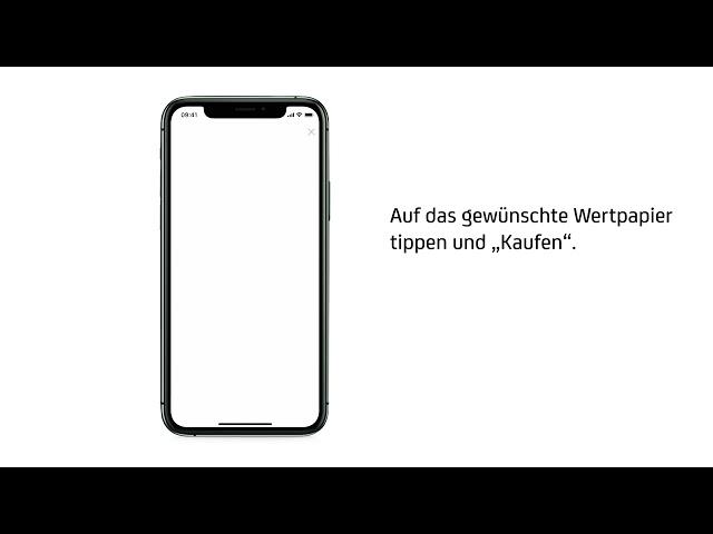 MobileBanking App | Kauf und Verkauf von Wertpapieren