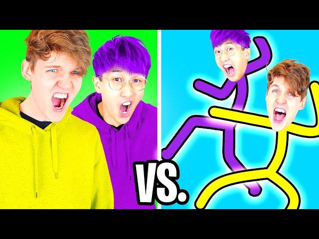 LANKYBOX STICK FIGHT!? (FUNNY MOMENTS!)