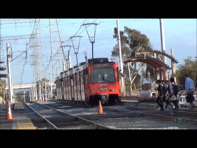 San Diego MTS - Blue Line Action with a bit of Orange and some Green; August 13th-14th, 2014