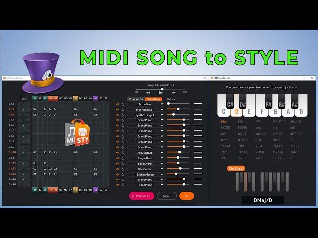 Tips for creating great Yamaha Styles  MIDI Song to Style  Yamaha style Creator software free