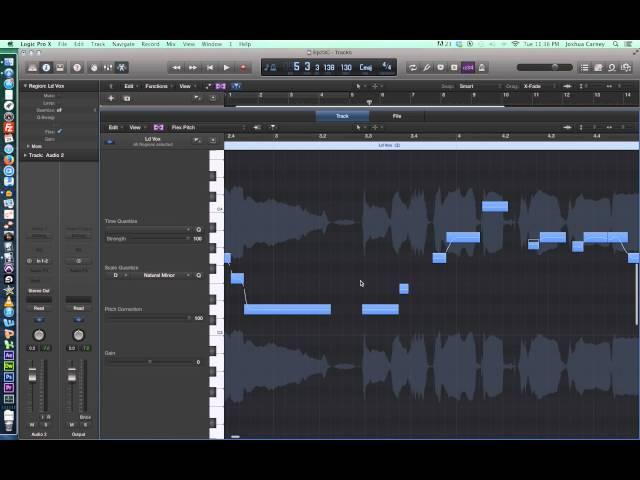 Logic Pro X - Video Tutorial 23 - Flex Pitch and Vocal Tuning