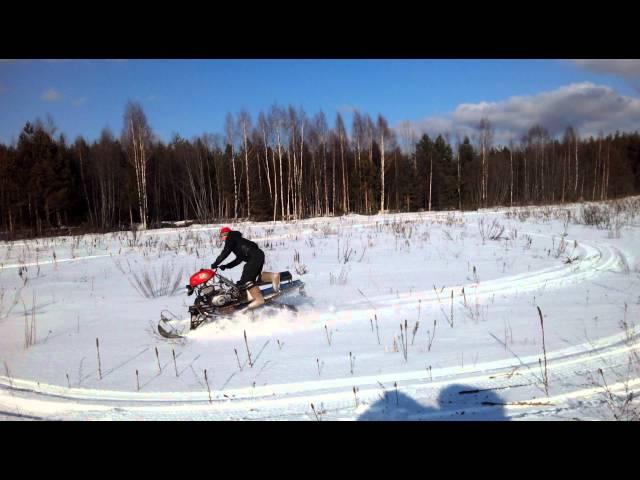 самодельный снегоход. ИЖЕЦ!