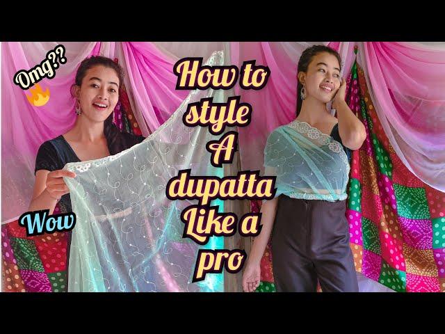 How to style a dupatta like a pro | dupatte ko kaise style karen | style your dupatta like a pro