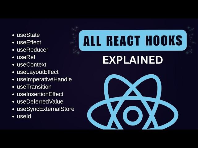 All React Hooks Explained - React Hooks Tutorial 2025