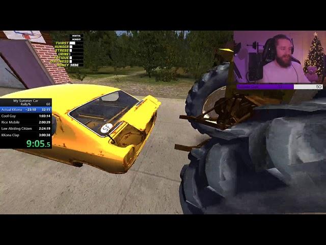 My Summer Car Rally% Winning Speedrun (2h54m - CURRENT PB)