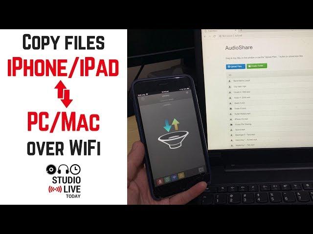 How to transfer files from iPhone to PC over WiFi (with AudioShare)