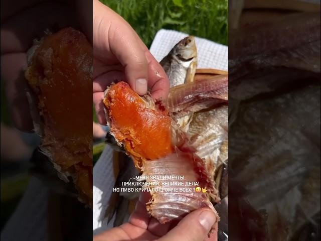 С пивом и рыбой мы все свободней и счастливей #еда #рыба #мукбанк #шиза #жиза