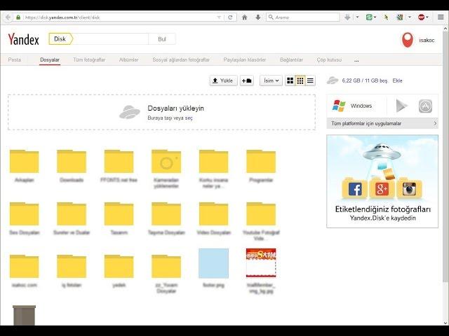 Yandex.Disk Nedir?, Nasıl kullanılır?