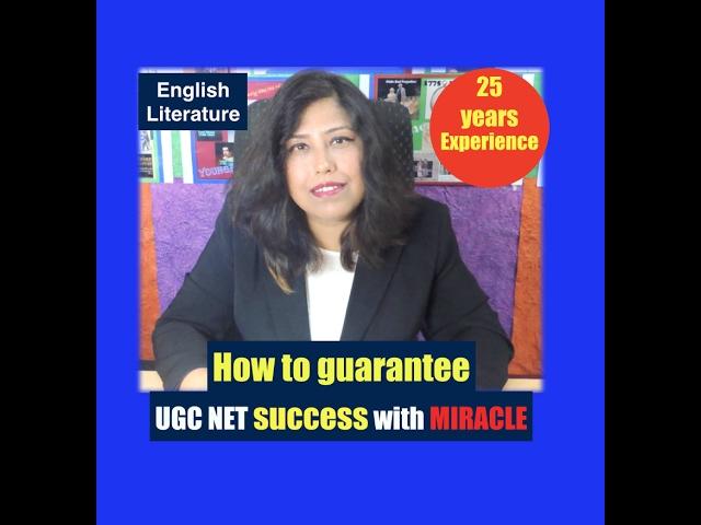 How to succeed in UGC/CBSE-NET/JRF English with MIRACLE