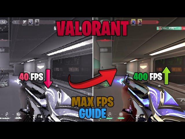 Valorant Max FPS Guide | No Stutter, Max FPS