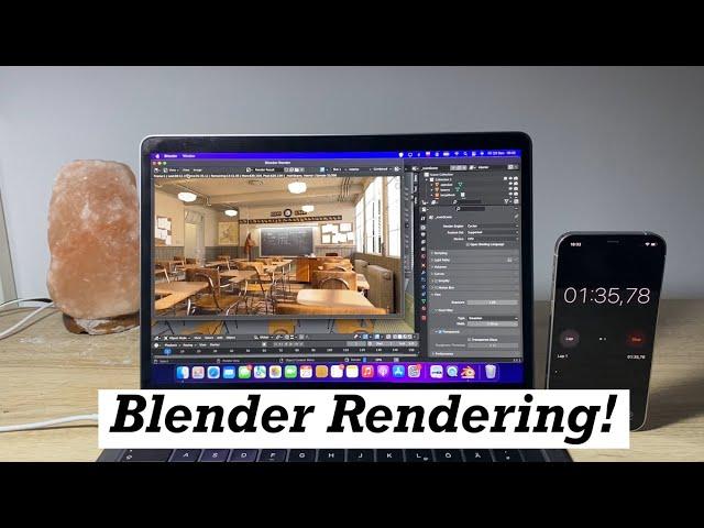 M1 MacBook Air Blender Render Test with CPU (2023)