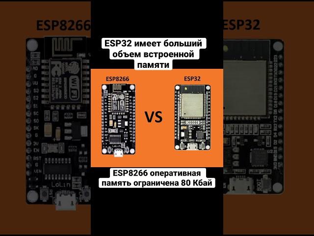 Чем ESP32 лучше за ESP8266?  5 пунктов #iot #arduino #esp32 #esp8266