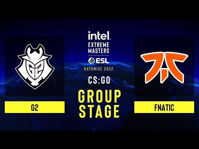 G2 vs fnatic – Map 2 [Mirage] - IEM Katowice 2022 - group stage