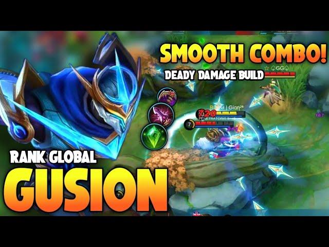 Top Global Gusion Smooth Dagger Combo, Insane Damage | Gusion Gameplay | Mobile Legends 