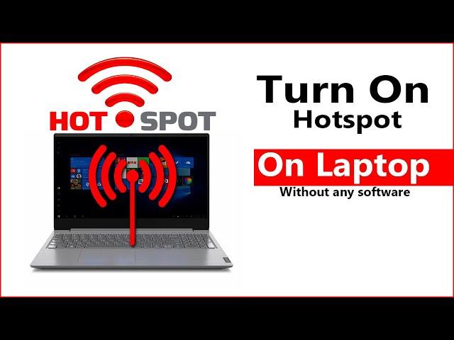 Turn On WiFi Hotspot on Laptop windows 10 | Laptop Hotspot | Windows 10 Laptop Hotspot