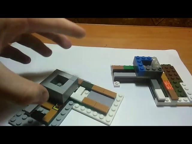 2 способа сделать вагонетку из лего Майнкрафт без Lego Technic.