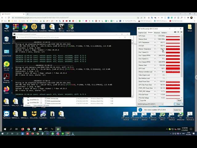 LHR Mining Memory Temperature FIX With Dual Mining | MSI RTX 3070 TI